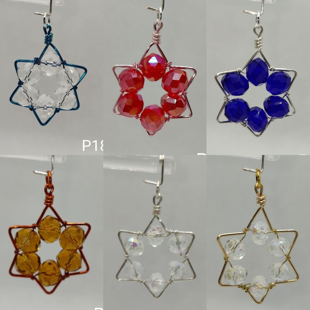 Crystal Star / Star of David Pendants